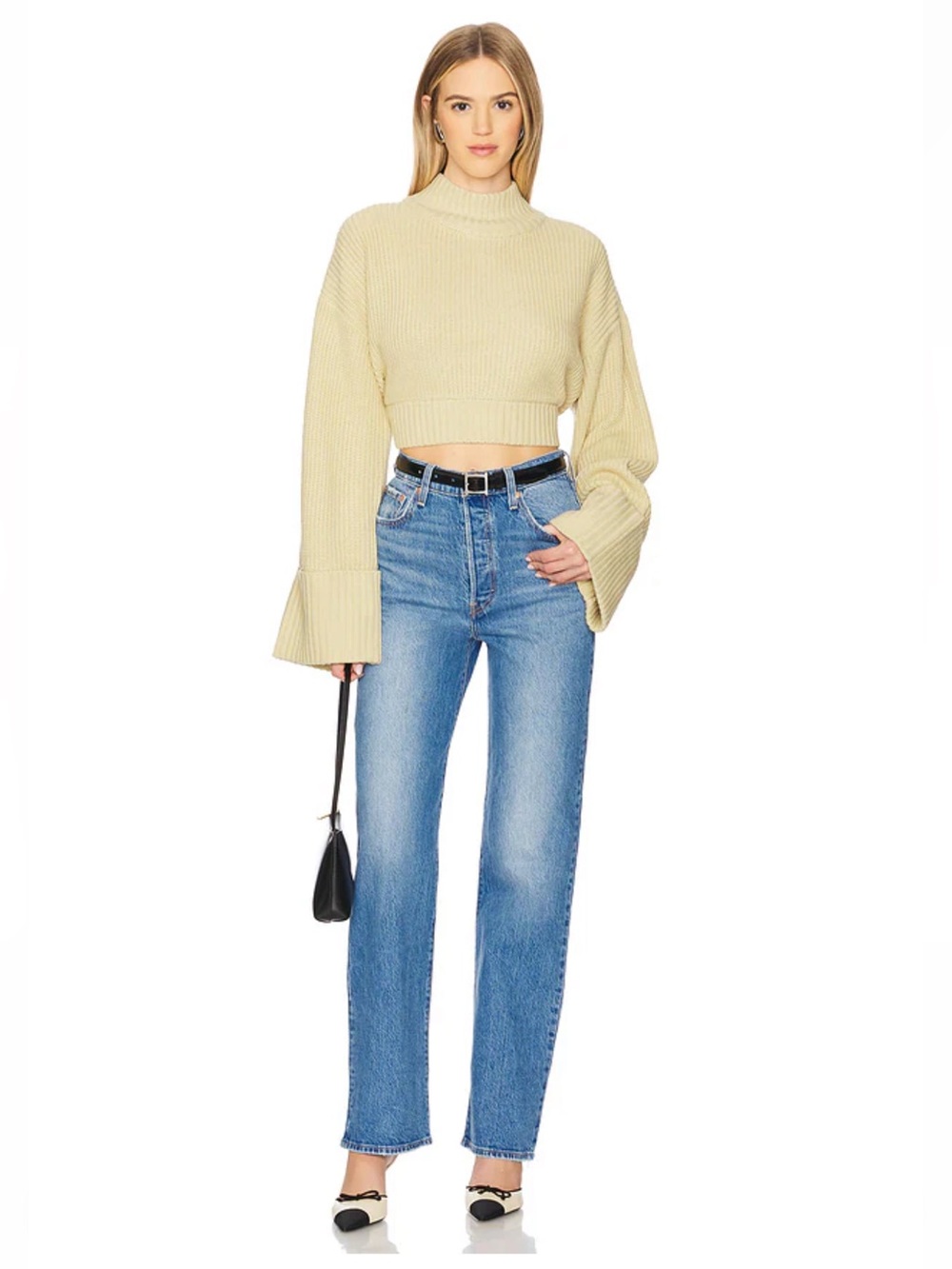 Levi’s Premium Ribcage Full Length Jeans in Dance Around Size 26